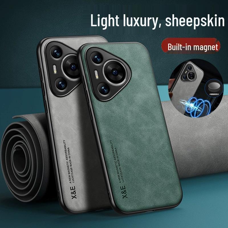 Huawei P70 Pro & Ultra Herren Business Lammleder Handyhülle