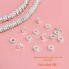 S999 Sterling Silver Hammered Round Spacer Beads for DIY Jewelry (Bracelets & Necklaces)
