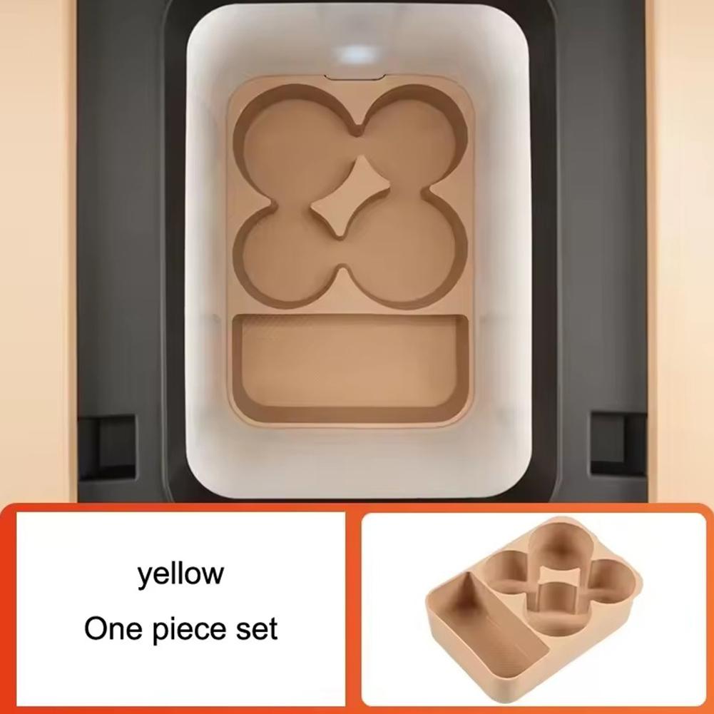 Car Central Control Refrigerator Silicone Pad Fit For BYD Leopard 8 Modified Auto Refrigerator Limit Fixed Grid Anti-slip Pad