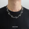 New Trend Irregular Titanium Steel Necklace For Man Luxury Collar Chain Unisex Jewelry Street Hip Hop Accessories