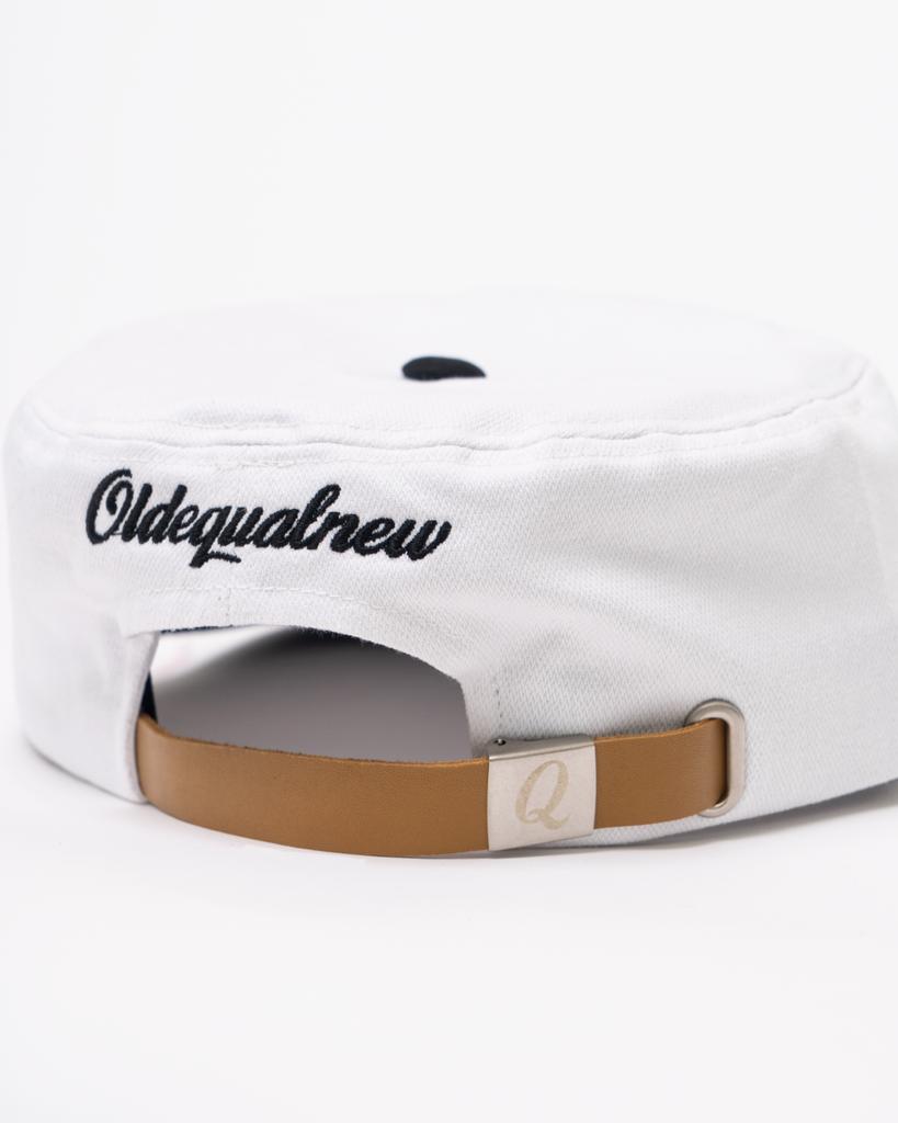Old Ike Olnyu Q Logo Pillbox Cap Black & White