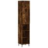 Vidaxl Tall Cabinet, Smoked Oak, 34.5X34X180 Cm