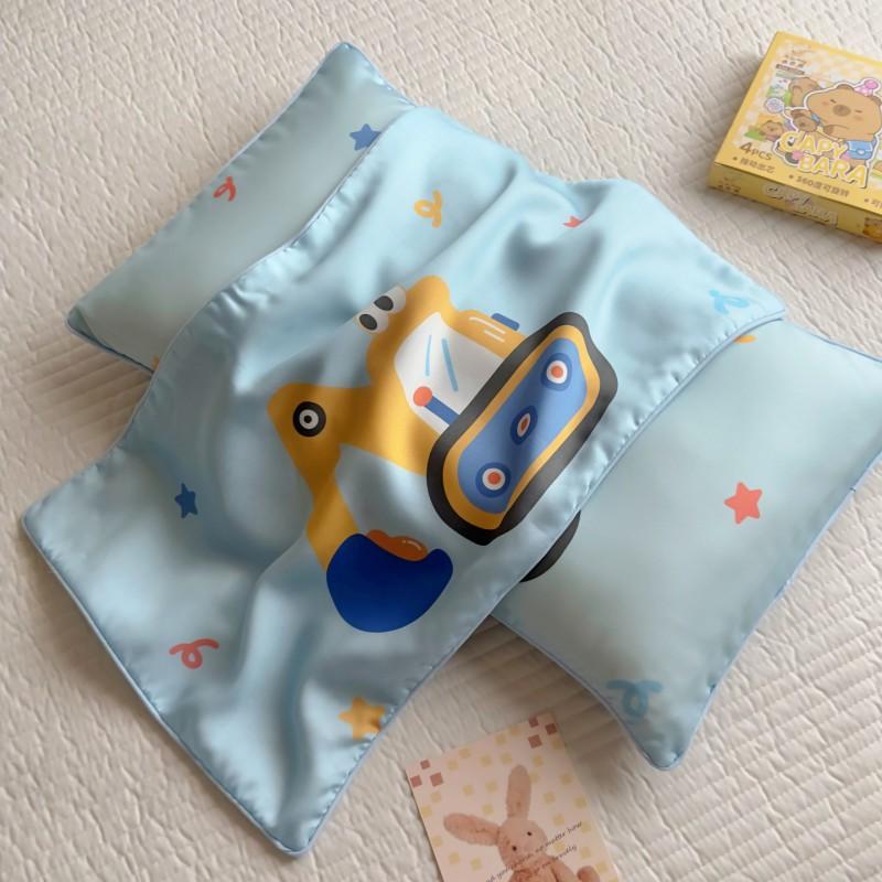Soft Tencel Pillowcase Kids Toddler Bedding Set 30x50cm 35x55cm 40x60cm Cool Feel Cotton-Like Sleep Cover