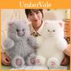 Adorable Long Haired Cat Plush Doll Soft Stuffed Animal Toy For Girls Birthday Gift