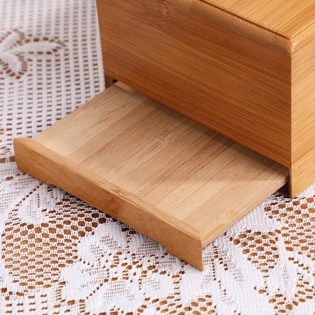 Bamboo Tissue Box, Rectangular, Square, Modern, Simple, Flat, 23*11.5*8.5cm