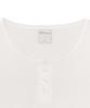 THE COLDEST MOMENT (W) Tcm Henley Neck Three-Quarter Sleeve (White)