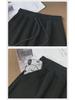 Women's Cotton Blend High-Waist Slimming Wide-Leg Casual Summer Shorts