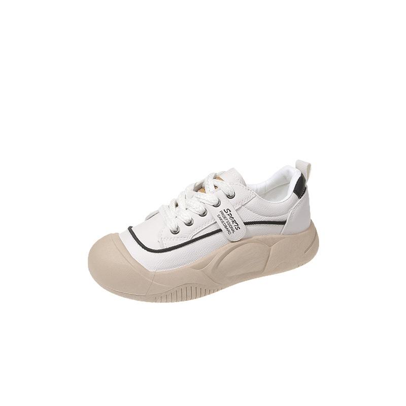 British style platform single shoes women's outer 2025 spring explosion fashion versatile flat lace-up women's shoes sports and leisure shoes