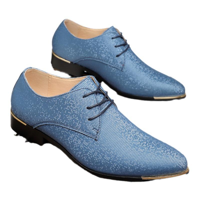 Chaussures de Ville en Cuir Tendance Décontractées Britanniques Coréennes Grande Taille 1533