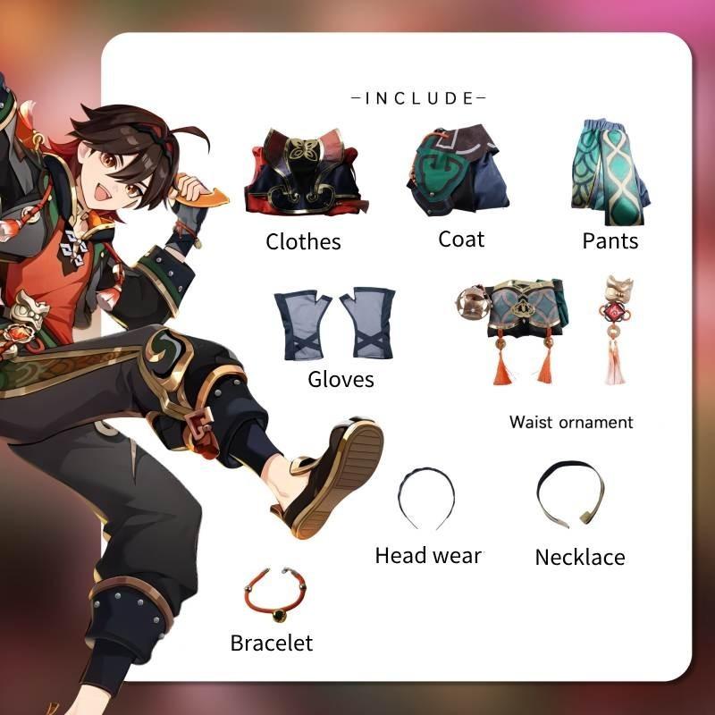 

Impact Gaming Genshin Game Roleplaying Set Props Lion Dance Youth Cloth Cosplay 3XL