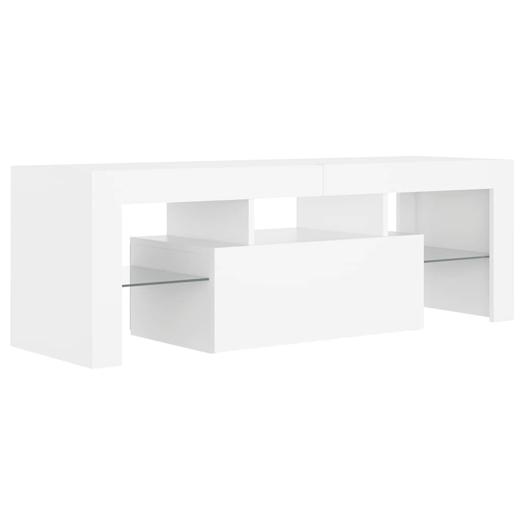 Moderner, minimalistischer TV-Schrank mit LED-Lichtern, kreatives Design für das Wohnzimmer, Stauraum-Eckschrank, 120x35x40 cm