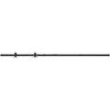 Mini Sliding Wardrobe Door Kit - vidaXL - 183 Cm - Carbon Steel - Black - Reversible