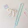 Love Heart Pendant DIY Ribbon Photocard Holder Idol Card Display Protector  School Stationery