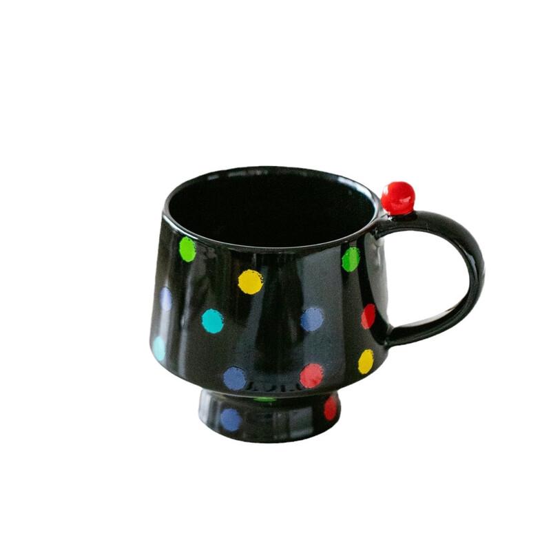 Colorful Polka Dot Ceramic Mug