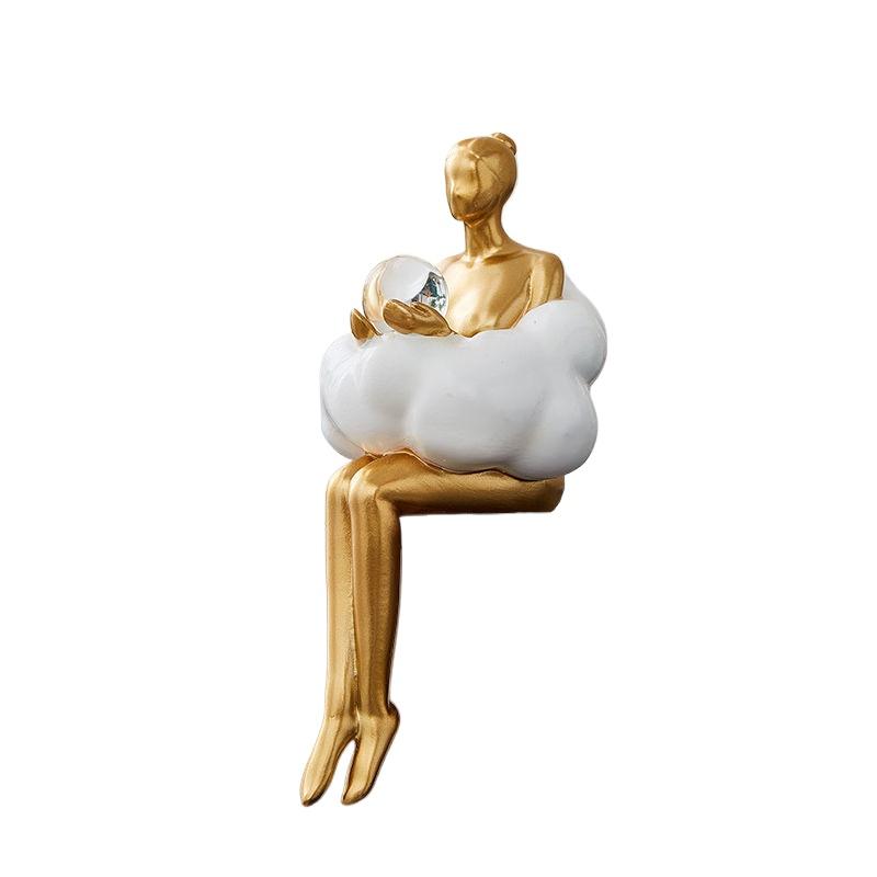 

Креативное облако край девушка настольное украшение офис гостиная ТВ-тумба вход украшение маленькие предметы украшение дома