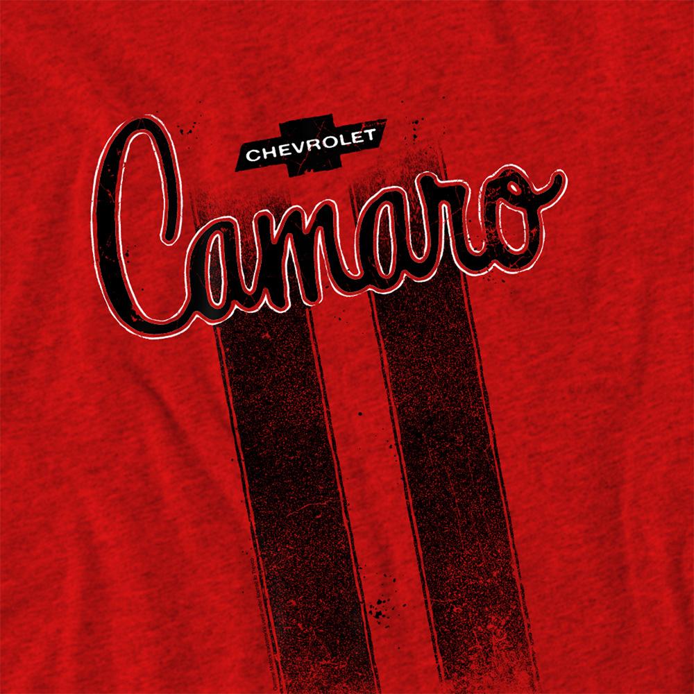 Chevrolet Unisex Adult Camaro Stripes Heather T-Shirt
