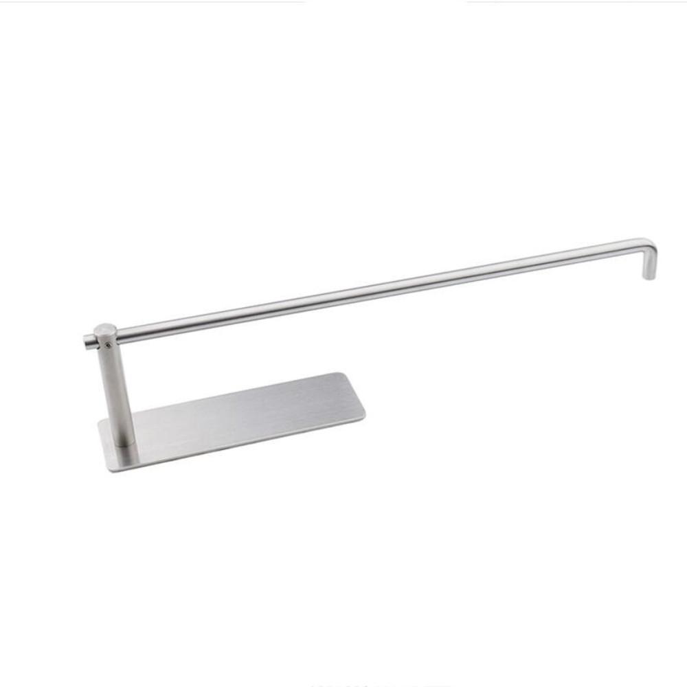 Under Cabinet Mount Self Adhesive Paper Towel Rack Kitchen 12 Inch Stainless Steel Preservative Film Rack Paper Towel Holder