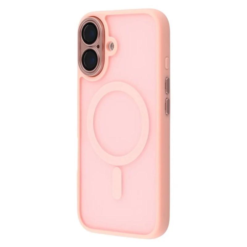 For iPhone 16 Back Cover Compatible with MagSafe WANLONFENG QB1 Series PC TPU Shockproof Phone Case