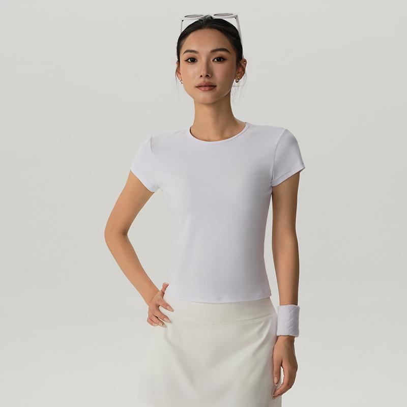 Quick-Dry Women s Slim Fit Yoga & Fitness Short Sleeve T-Shirt XL