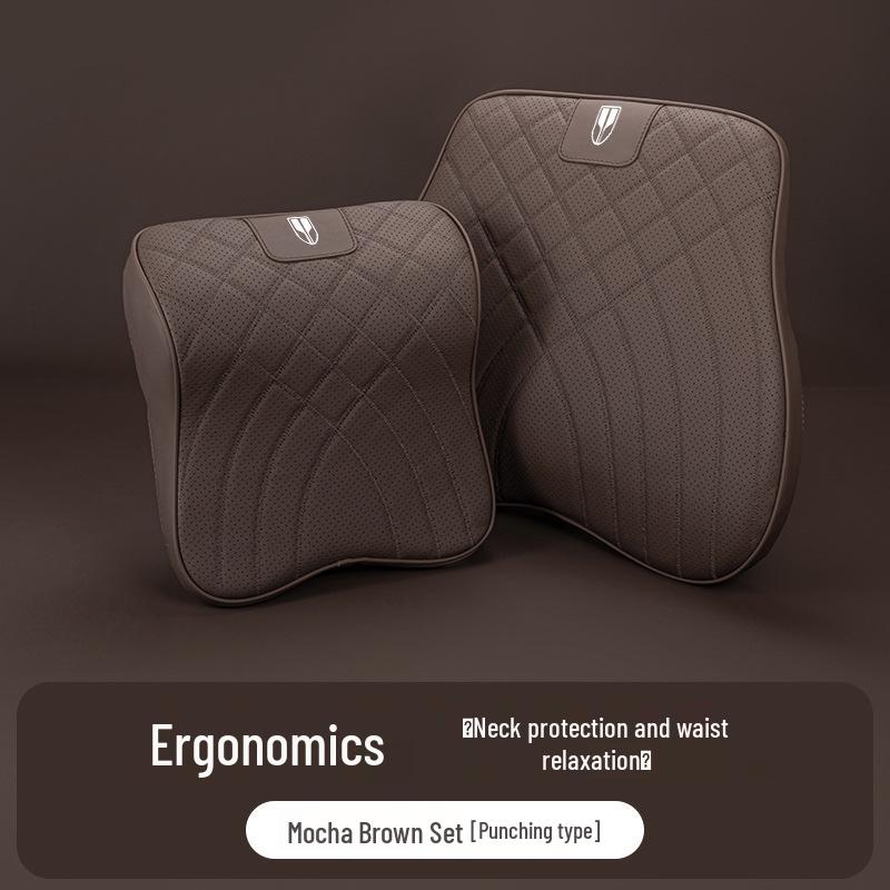 Headrest Neck Pillow & Lumbar Support Cushion for Hongqi HS5/H5/H6/HS7/EQM5 Cars