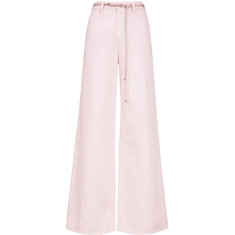 VEROMODA Women's High-Waist Drawstring Wide-Leg Jeans
