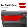Top Suede Trim LHD RHD Sticker For Toyota Camry XV70 2018 2019 2020 2021 2022 2023 2024 Front Door Panel Interior Accessories