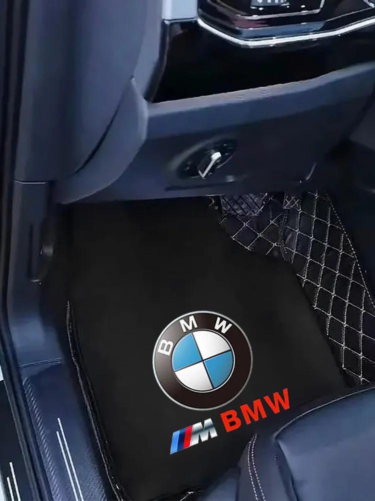 XZESF1 Für BMW Neu 2025 Neu Für BMW 3er 4er 5er Serie 320i 530i 550i F20 F21 F30 F31 F25 F01Zubehör Luxus Teppich Velours Fußmatten-4-Stück