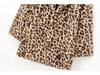 2024 Fall/Winter Faux Fur Leopard Print Mid-Length Coat