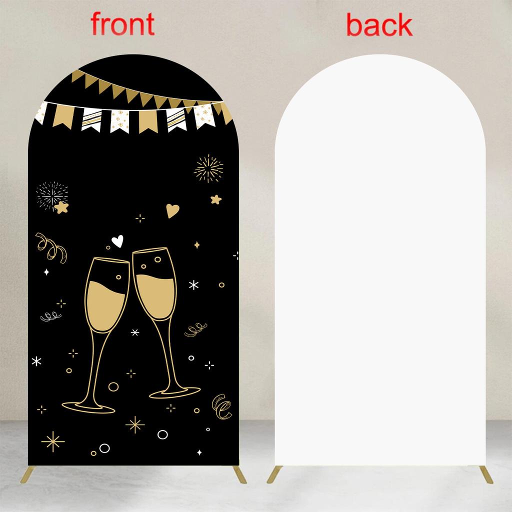 Arch Backdrop Chiara Arch Stand Covers Stretchy Spandex Fabric Cow Pattern Background for Birthday Baby Shower Party Decoration