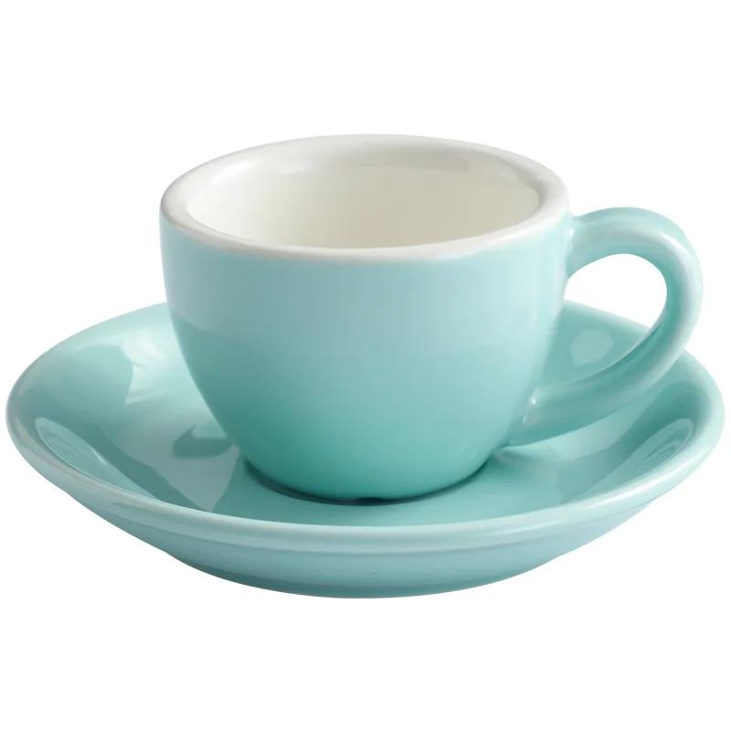 75ml Cappuccino Creative Cup Latte Art Cup Coffee Cup Dish Set European Colored Afternoon Tea Cup Water Cup Espresso Cup