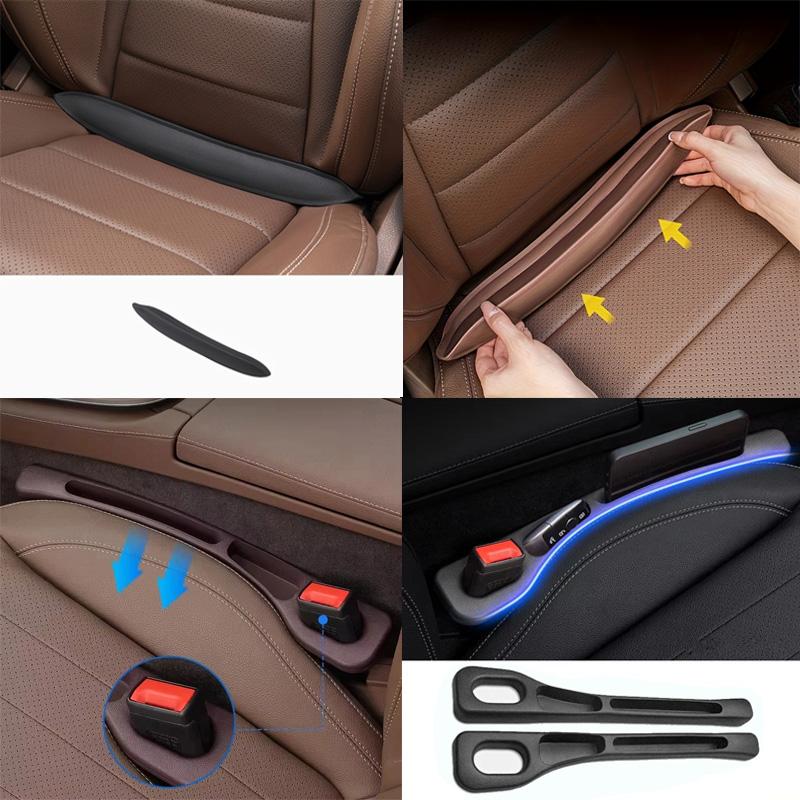 Car Seat Gap Filler Organizer & Car Seat Crevice Filling Strip Pu Waterproof Car Seat Gap Plug Strip Auto Interior Accessorie