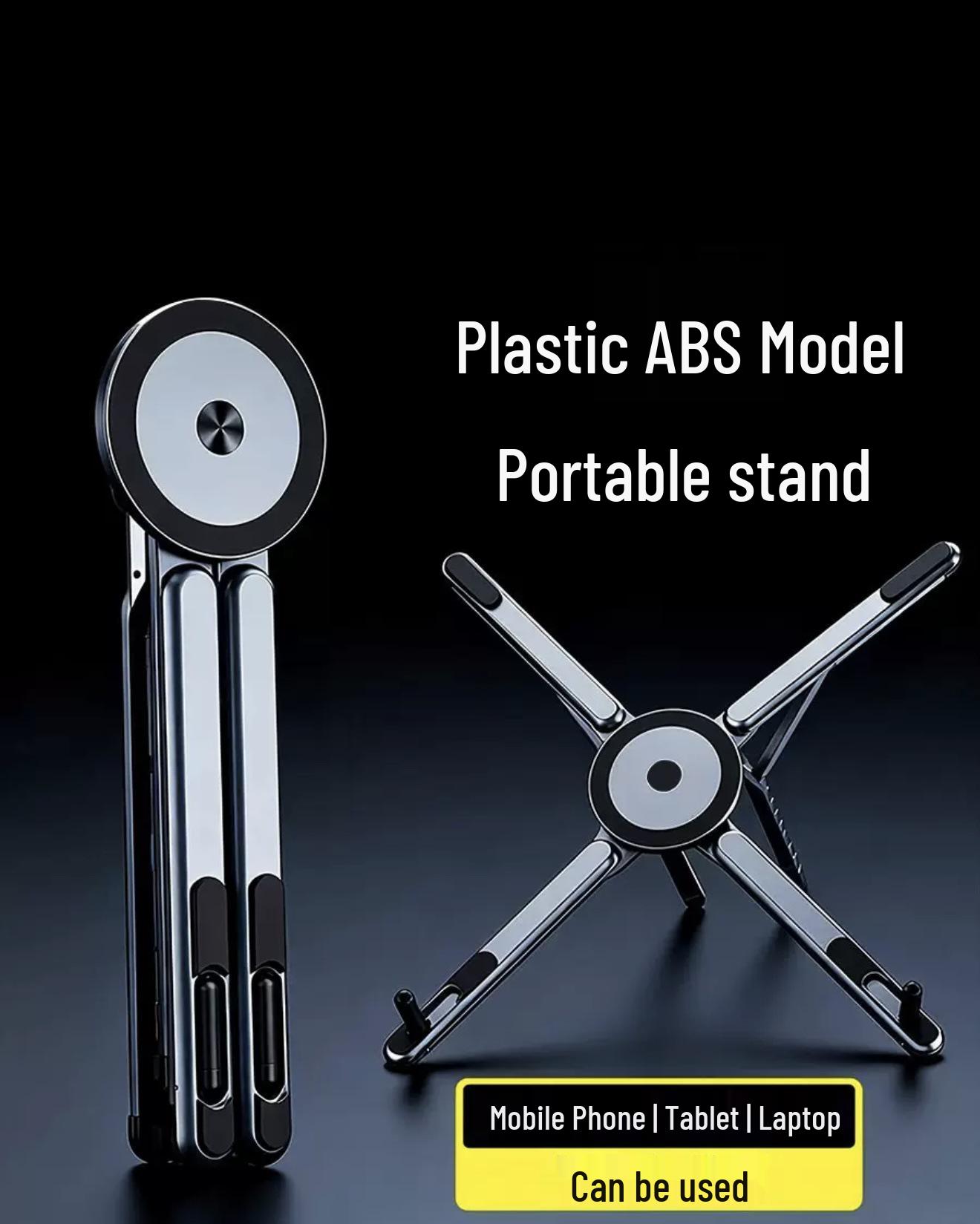 

Portable Magnetic Phone Holder: Universal Aluminum Alloy Bracket for Phones, Tablets, and Laptops