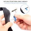 2 PCS 45mm Bicycle Presta Valve Extender Kit with Valve Core Remover Tool for Tubeless Mountain Bike Road Bike MTB