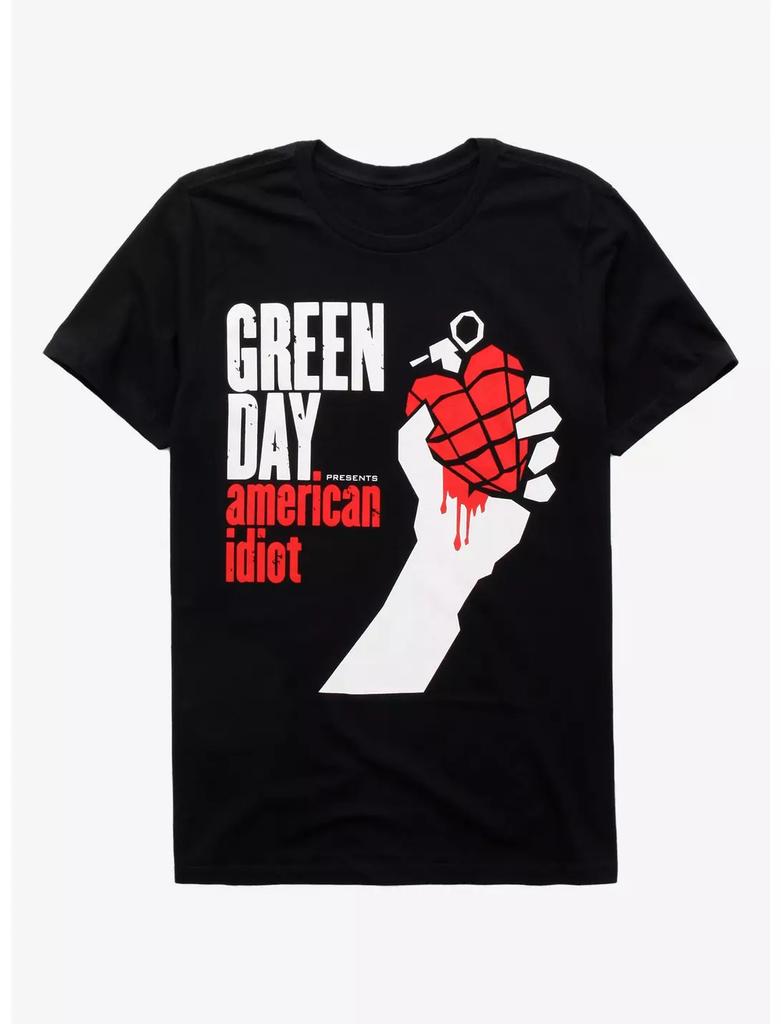 Summer Men  Green Day T-shirts  Printed Knit Plus Size T-Shirt Oversized T Shirt  Y2k Top  Harajuku  Gothic Women Clothing