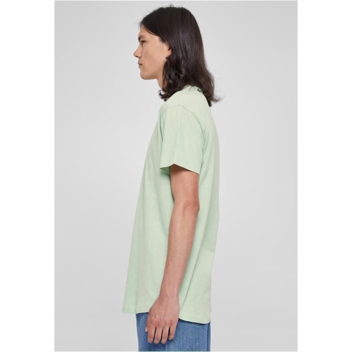 T-shirt long - Urban Classics - Shaped - Vintagegreen - Pur coton - Coupe regular