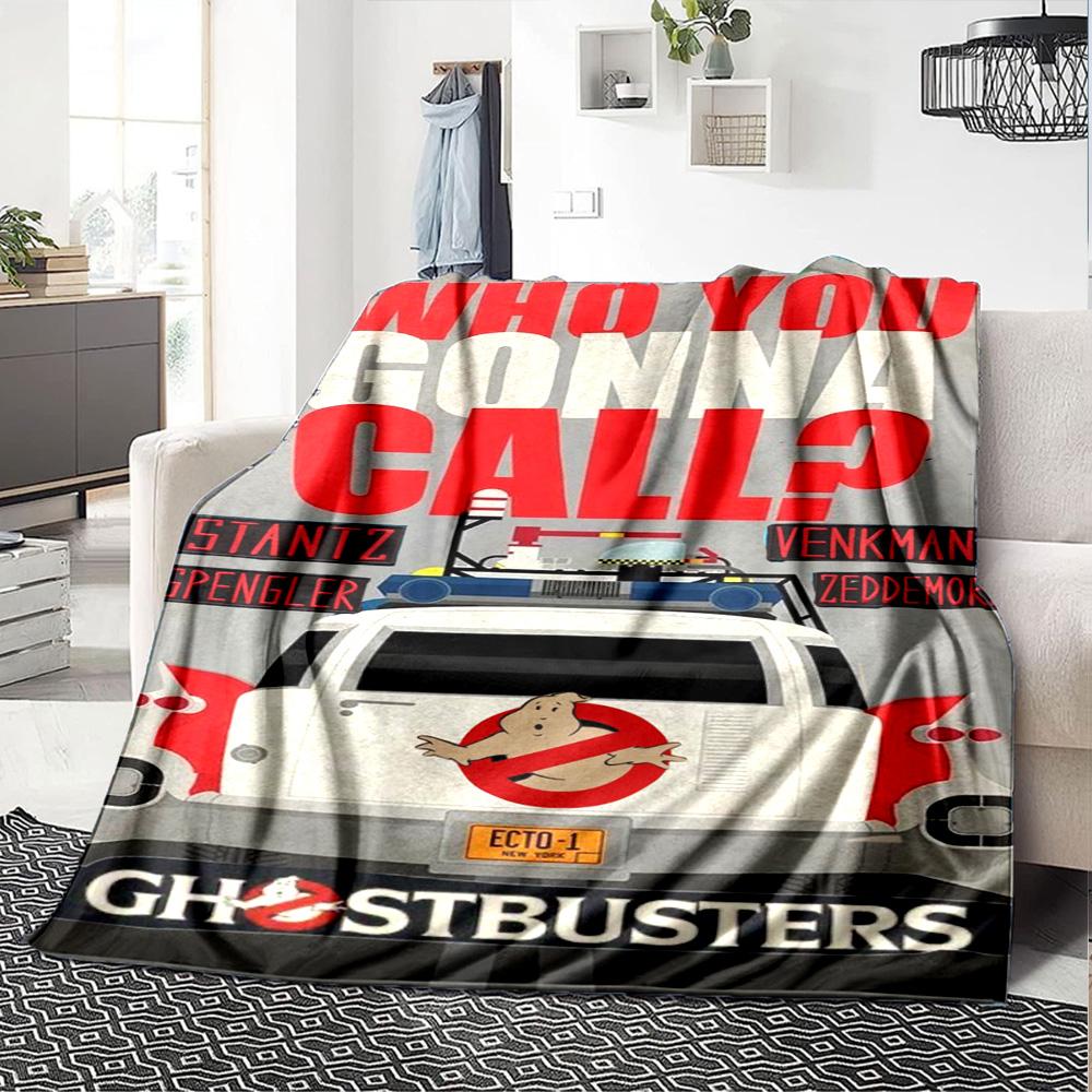 Ghostbusters Blanket Warmthful Decor Perfect for Office Chair Bed Seaside for All Occasions Stylish Decor Gift for Travel Home Birthdays