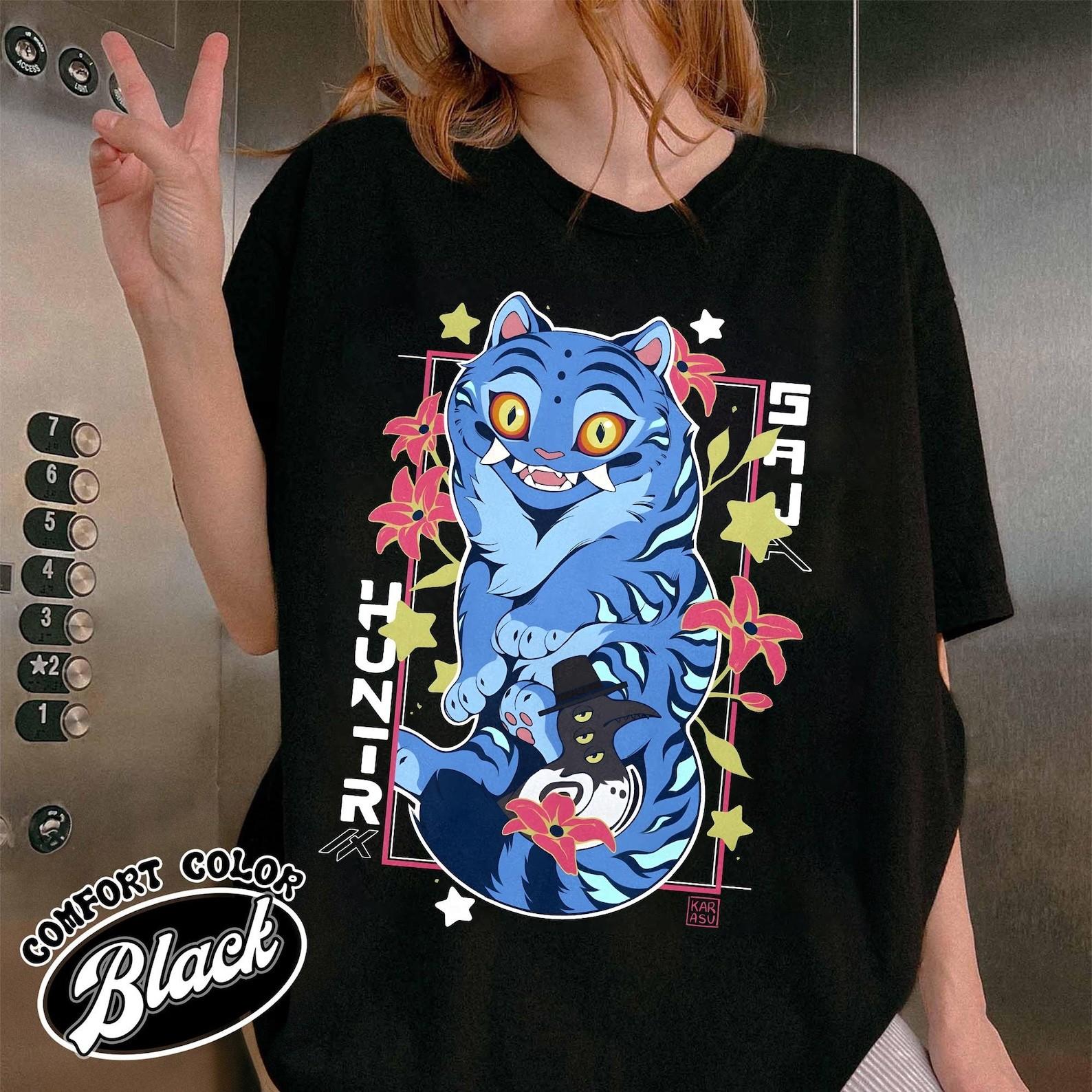 Kpop Demon Hunters Print T-shirt Kpop Huntrix Merch XXXXL