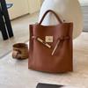 2026 New First-layer Cowhide Bucket Bag Women's Versatile Niche Medieval  Bag Exquisite Hand Carry Messenger Small Tote Bag