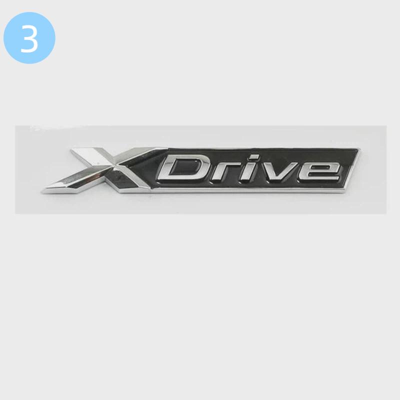 Auto ABS XDrive Kofferraum Kotflügel Tür Logo Abzeichen Emblem Aufkleber Styling Aufkleber Für B-M-W X1 X3 X4 X5 X6 X7 E84 F48 F25 G01 F15 G05 E71