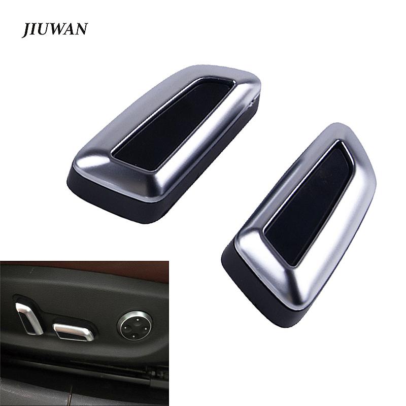 6 Pcs Seat Adjustment Knob Button Switch Cover Trims For A3 A4 A5 A6 Q3 Q5 /VW /Jetta MK5 MK7/Passat/Tiguan Black Chromed
