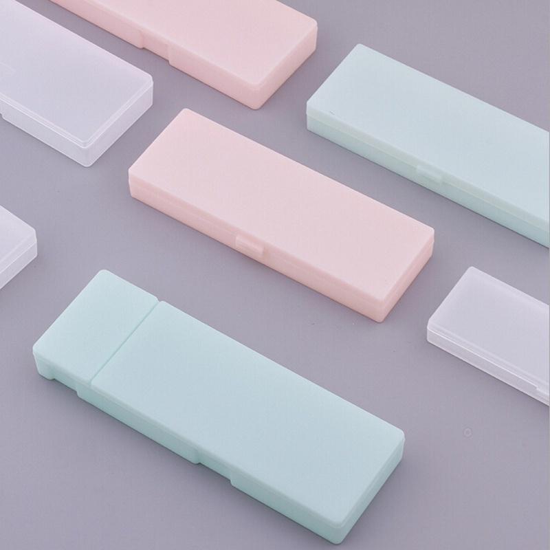 Creative Plastic Pencil Pen Box Makeup Case Multifunction School Supplies