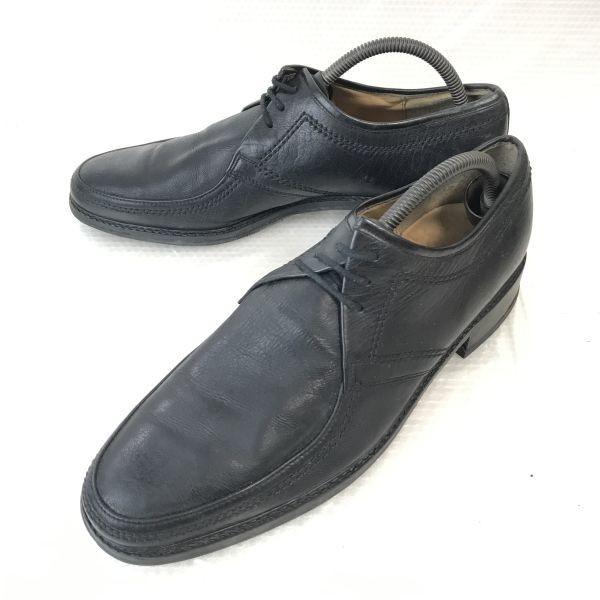 

York Kings All Leather Handsewn U-Tip Shoes Men 9.5 27.0-27.5 Black(USED)