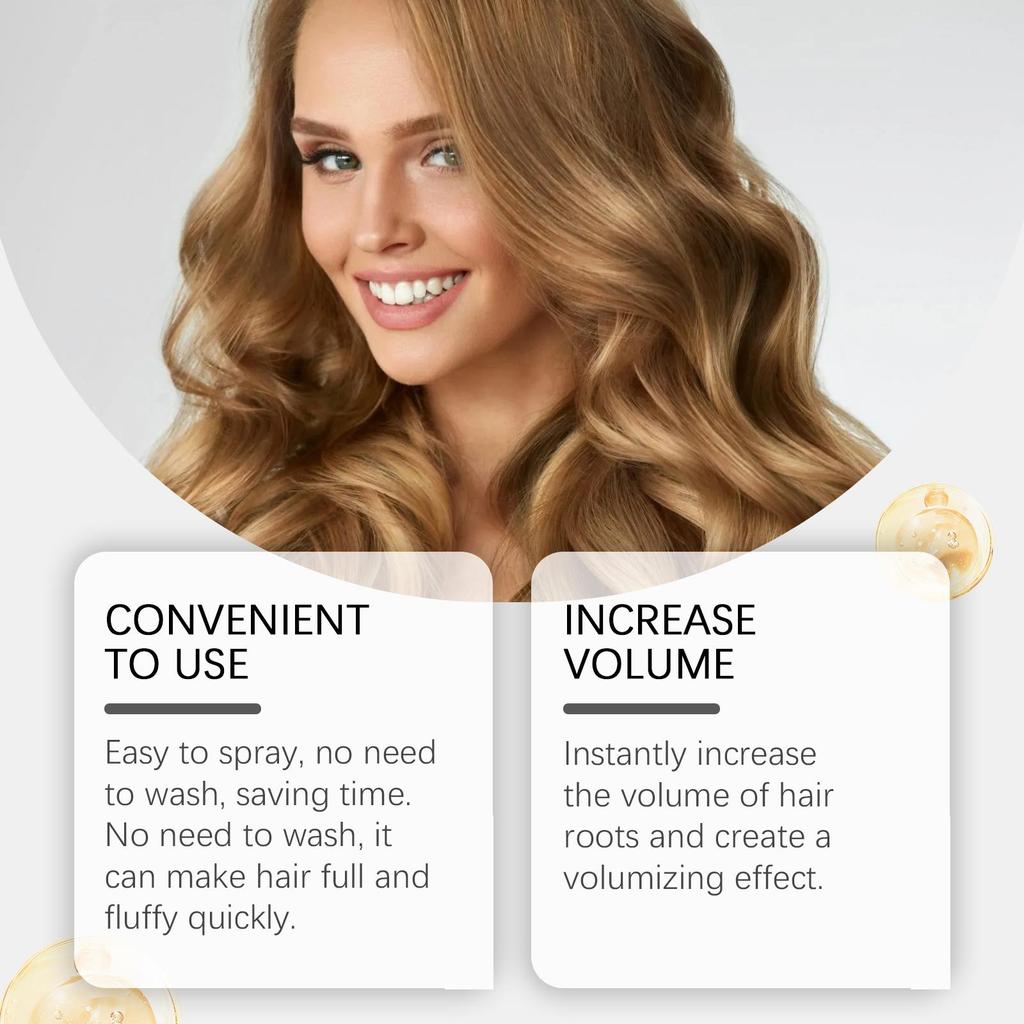 Heegoa No-Wash Dry Hair Spray-Cleanse, Volume, and Smooth Your Hair with Moisturizing Spray