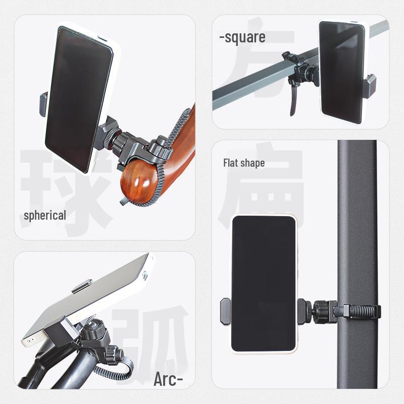 Multifunctional Rotating Stand for Mobile, Sheet Music, and Instrument Recording