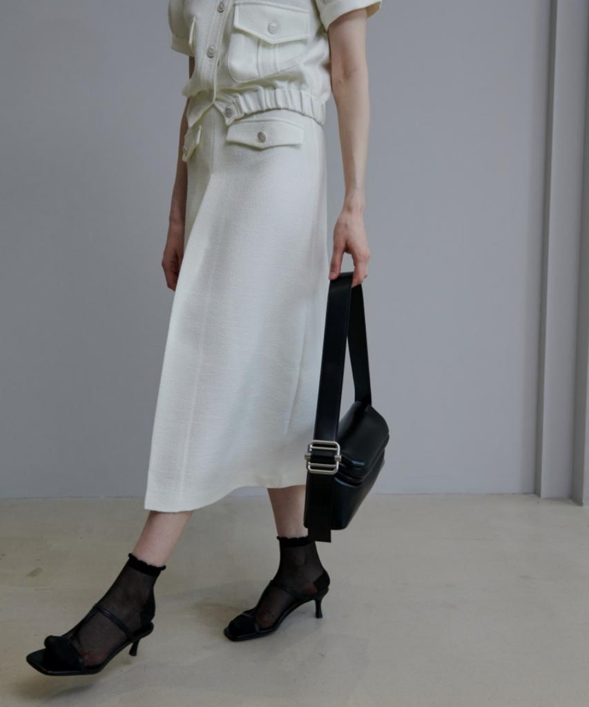 Owaiwai Cation Tweed Skirt_I