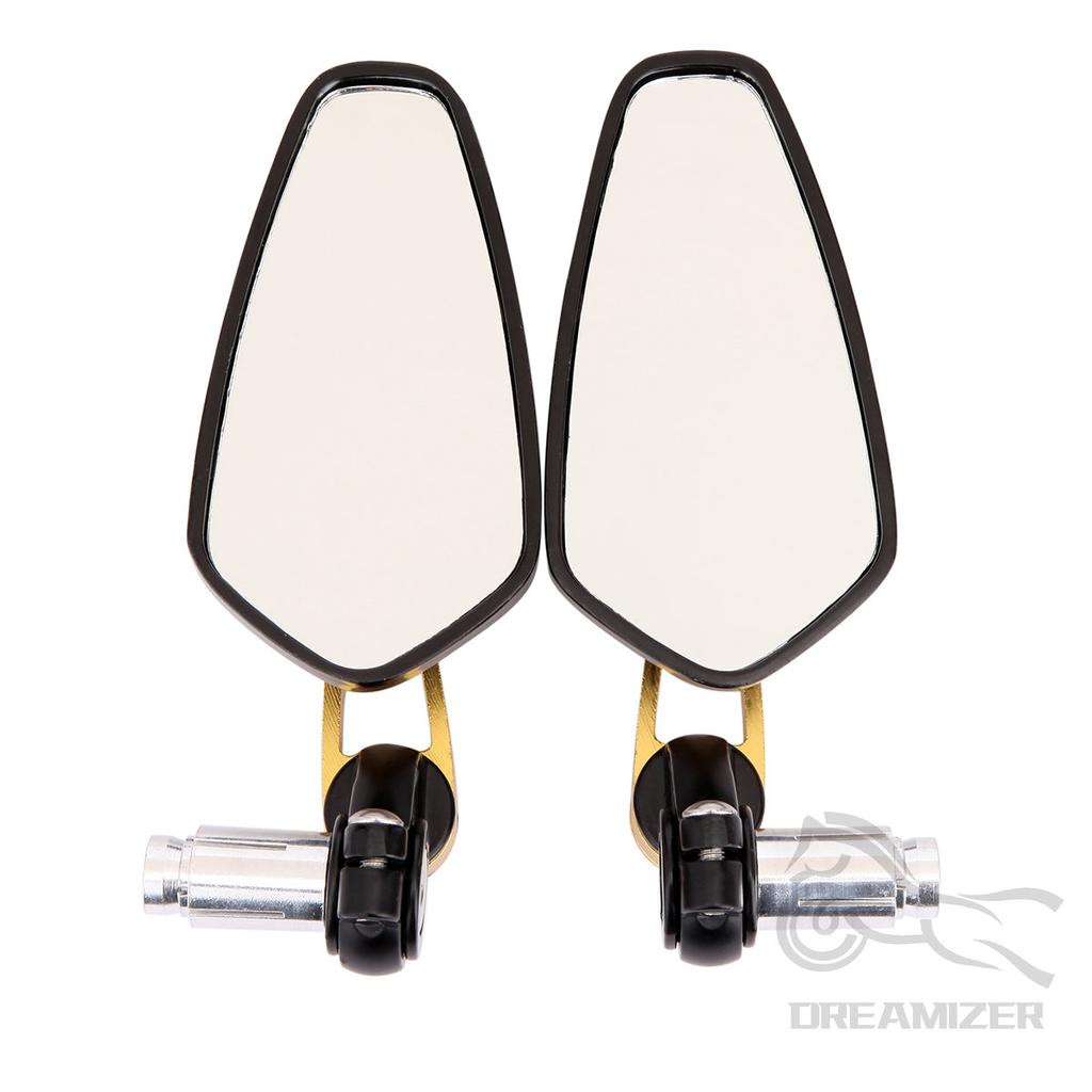 22mm 7/8" Bar End Rear Mirrors Motorcycle Accessories Motorbike Scooters Rearview Mirror Side View Mirrors