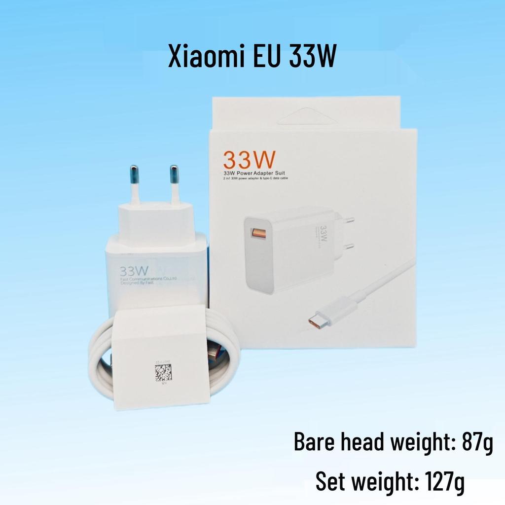 Xiaomi 67W/120W EU Charger Set for Redmi Phones - USB Fast Charging Adapter