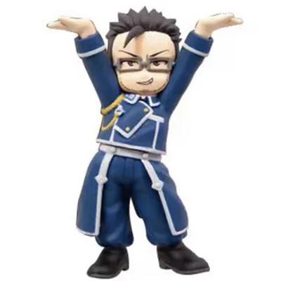 Japanese Genuine Gacha Scale Model Fullmetal Alchemist Character Pen Holder Alphonse Edward Roy Action Figure Toys