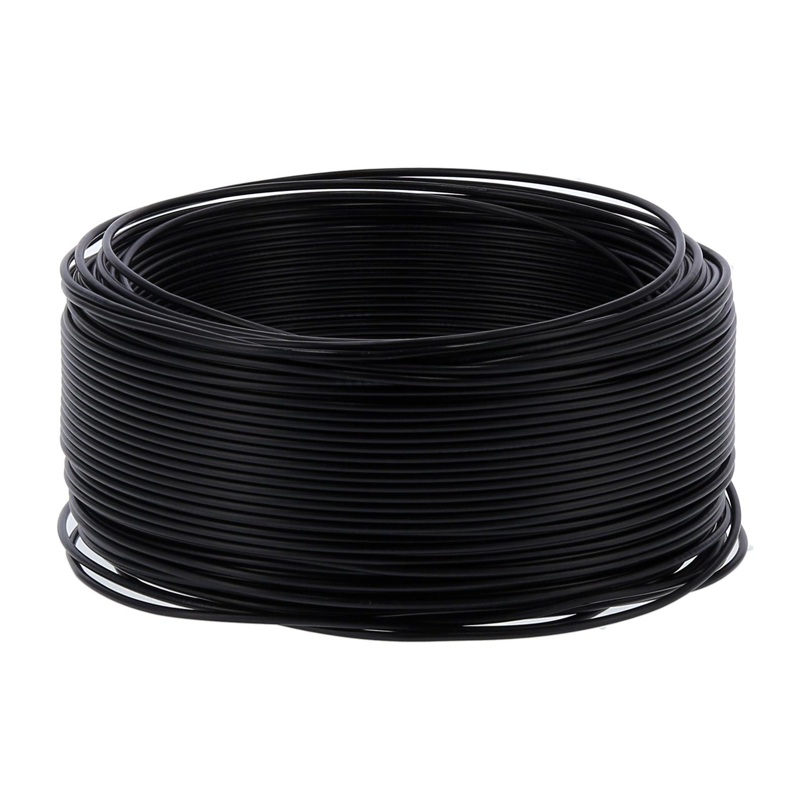 

100 м / 328,1 футів промисловий ізольований провід 7 червоних мідних проводів кабель AC300V чорний