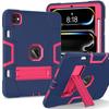 Rugged Kickstand Case For iPad Pro 11 2025 M5 2024 M4 A3357 A3358 A3359 A2836 A2837 A3006 PC Silicone Anti-Slip Cover Shockproof